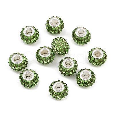 Resin Rhinestone Beads CPDL-H001-10x7mm-15-1