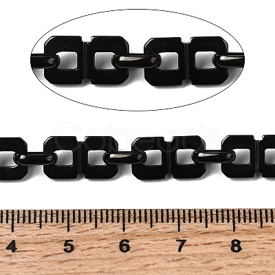 304 Stainless Steel Rectangle Link Chains CHS-Z007-13B-1