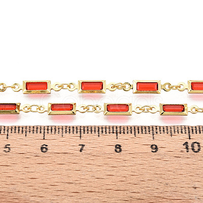 Brass Rectangle Link Chains CHC-N023-03B-G-1