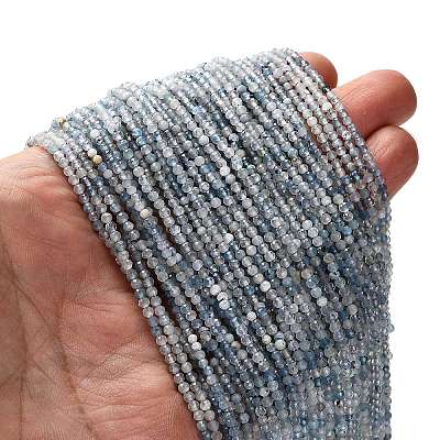 Natural Aquamarine Beads Strands G-RM2025-A17-2mm-1