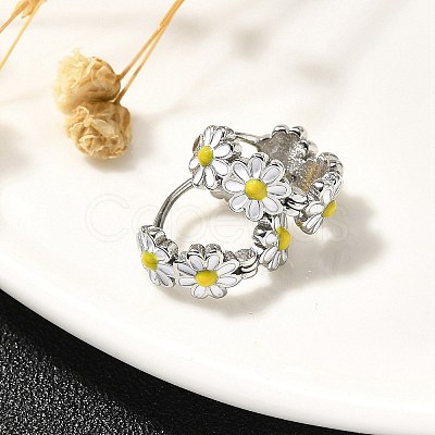 304 Stainless Steel Hoop Earrings for Women EJEW-C096-46P-1