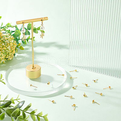 400Pcs Brass Stud Earring Findings KK-DC0001-02-1