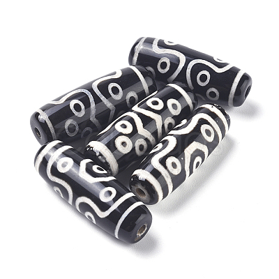 Tibetan Style 11-Eye dZi Beads X-TDZI-D008-11-1