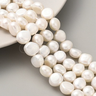 Natural Cultured Freshwater Pearl Beads Strands PEAR-A006-09G-1