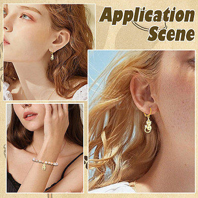 10Pcs Brass Pave Cubic Zirconia Pendants KK-BBC0022-58-1