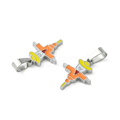 304 Stainless Steel Manual Polishing Pendants STAS-C075-22P-1