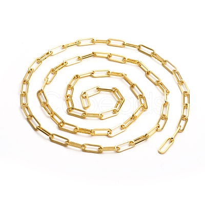 Brass Paperclip Chains CHC-L044-01A-G-1