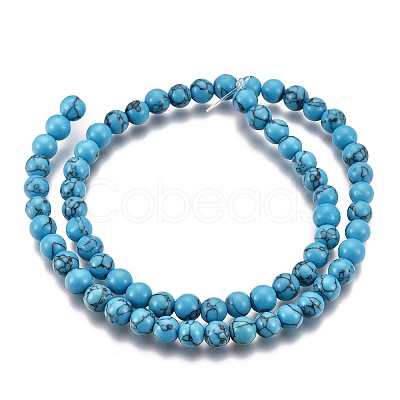 Synthetic Turquoise Beads Strands Z0NDC014-1-1