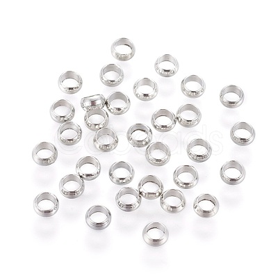 Brass Crimp Beads E002-4mm-P-1