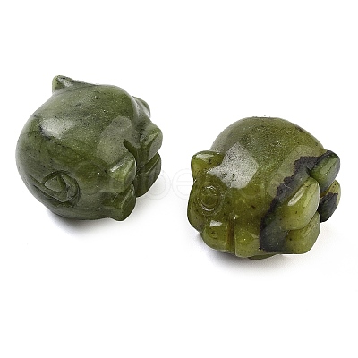 Natural Southern Jade Carved Figurines DJEW-L023-C07-1