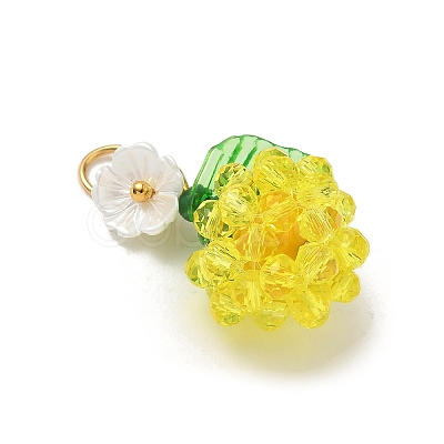 Transparent Glass Pendants PALLOY-MZ00905-01-1