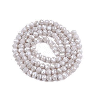 Electroplate Glass Beads Strands EGLA-A044-P4mm-A19-1