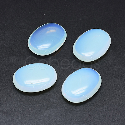 Opalite Oval Palm Stone G-P415-56-1