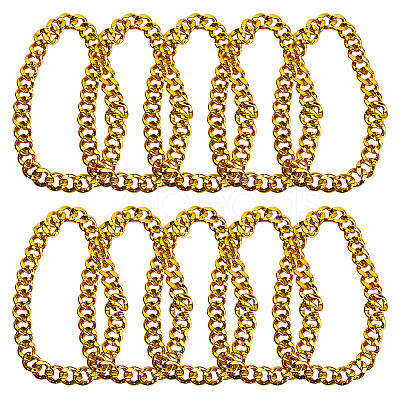 Resin Cuban Link Chain Necklaces for Men Women NJEW-WH0002-242-1