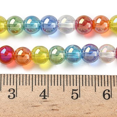Electroplate & Gradient Color Glass Beads Strands LAMP-M023-03-03-1