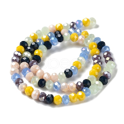 Glass Beads Strands EGLA-A034-M6mm-54-1