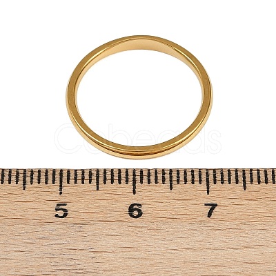 304 Stainless Steel Plain Band Rings RJEW-P151-01G-01-1