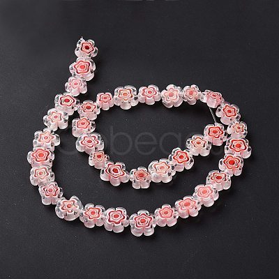 Handmade Millefiori Glass Bead Strands LAMP-J035-10mm-54-1