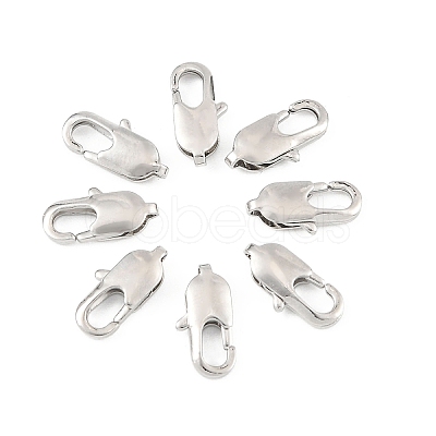 SHEGRACE Brass Lobster Claw Clasps XGR0007P-08P-1