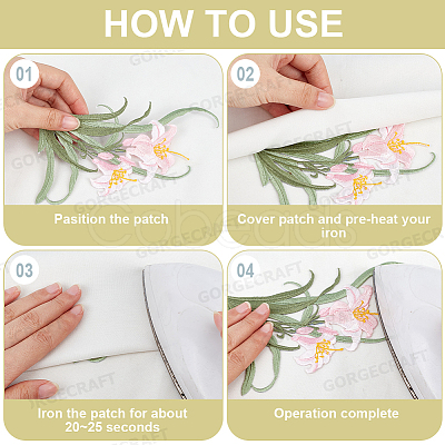 2Pcs Polyester Clothing Patches PATC-GF0001-85A-1