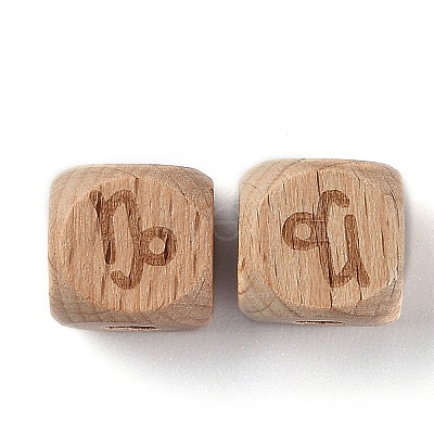 Natural Wood Constellation Beads WOOD-M002-10-1