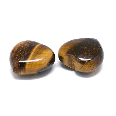 Natural Tiger Eye Heart Love Stone G-H268-F03-1
