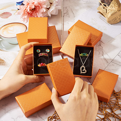 Rectangle Cardboard Paper Jewelry Box LS-CON-TAC0015-01G-1