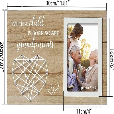 MDF Photo Frame DJEW-WH0036-011-1