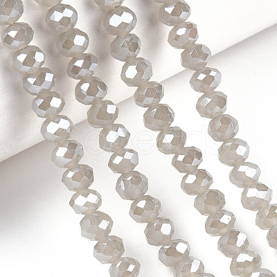 Electroplate Glass Beads Strands EGLA-A034-J6mm-A15-1