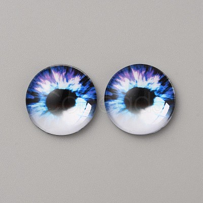 Glass Cabochons LS-GLAA-WH0033-75F-02-1