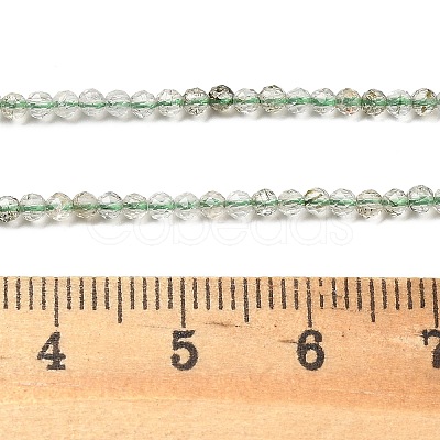 Natural Green Rutilated Quartz Beads Strands G-B145-A01-2mm-1