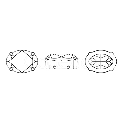 Preciosa® MAXIMA Crystal Sew-On Cups X-PRC-SB14-00030-200-G-1