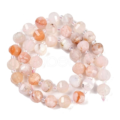 Natural Cherry Blossom Agate Beads Strands G-G182-B41-03-1