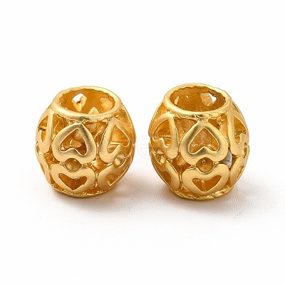 Rack Plating Alloy European Beads PALLOY-A001-36MG-1