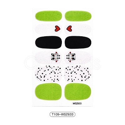 Avocados & Strawberries & Flowers Full Cover Nail Art Stickers MRMJ-T109-WSZ633-1