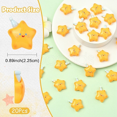 Opaque Resin Cabochons RESI-YW0005-38-1-1