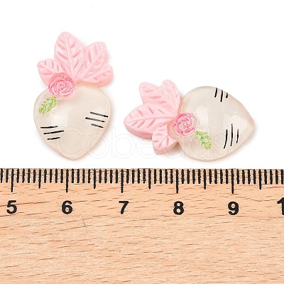 Translucent Resin Cabochons RESI-XCP0002-68B-1