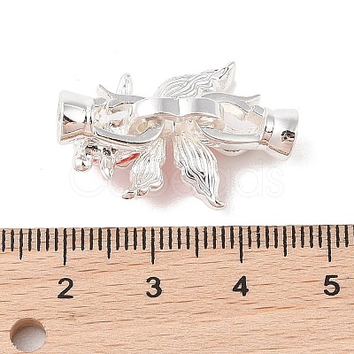 Brass and Enamel Fold Over Clasp KK-B100-046S-1