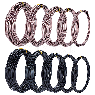10 Rolls 10 Styles Aluminum Wire AW-FG0001-01-1