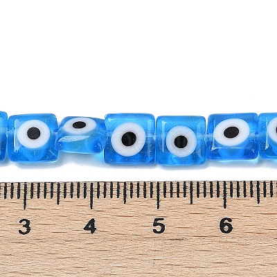 Handmade Evil Eye Lampwork Beads Strands LAMP-G166-03E-1
