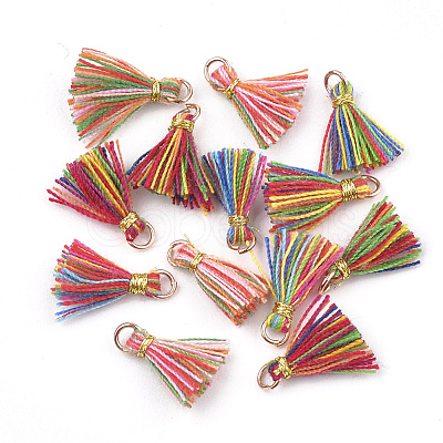 Polycotton(Polyester Cotton) Tassel Pendant Decorations FIND-S281-01-1