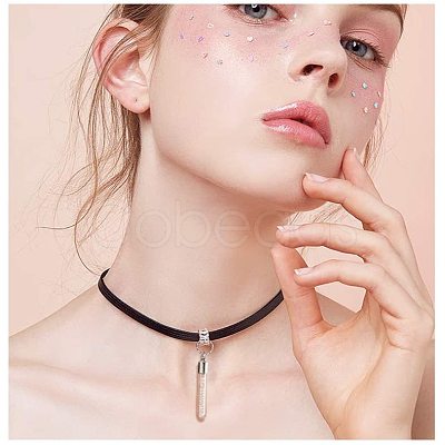 Glass Bottle Pendants GLAA-PH0007-48P-1