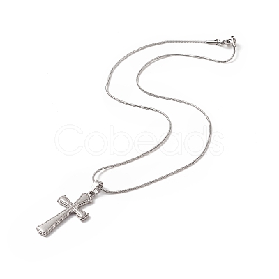 Non-Tarnish 304 Stainless Steel Snake Chain Necklaces NJEW-JN04190-1