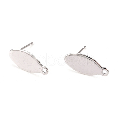 304 Stainless Steel Stud Earring Findings STAS-H436-19S-1