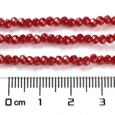 Baking Paint Imitation Jade Glass Bead Strands DGLA-A034-J2MM-A29-1