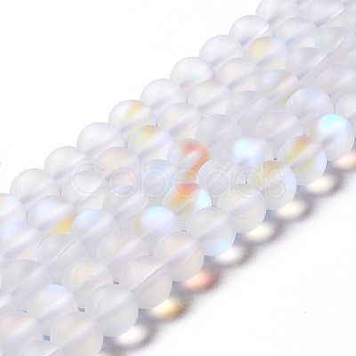 Synthetic Moonstone Beads Strands G-E573-01B-08-1