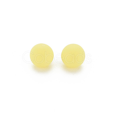 Opaque Acrylic Beads PAB702Y-B01-01-1