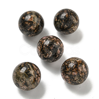 Natural Rhodonite Round Ball Figurines Statues for Home Office Desktop Decoration G-P532-02A-13-1