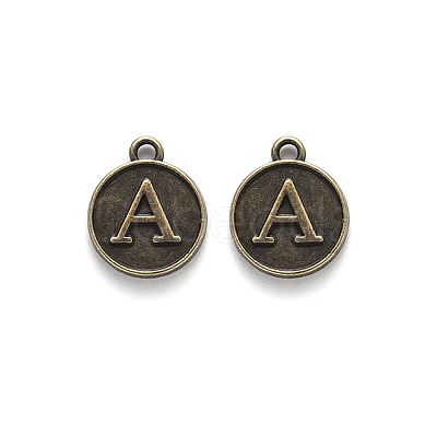 Alloy Pendant Cabochon Settings For Enamel PALLOY-YW0001-10AB-1