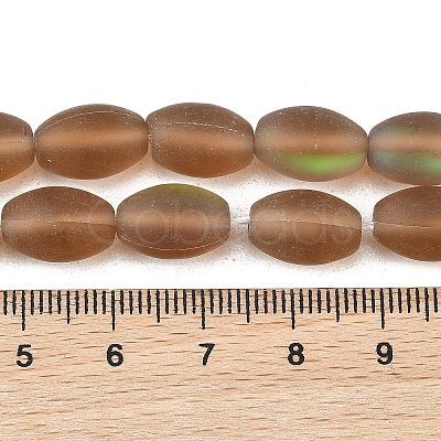 Dyed Synthetic Moonstone Beads Strands G-G458-B01-12x8mm-1